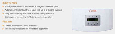 Solis Export Power Manager 5 Gen - 1ph features